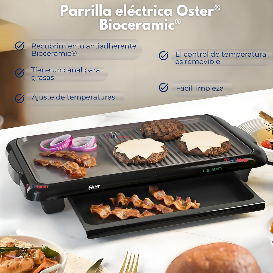 Parrilla eléctrica Oster® Bioceramic® CKSTGR5085