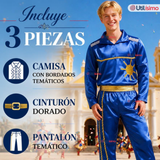 Traje Caporal Típico 2 Piezas Azul Hombre Fiestas Patrias