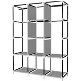Práctico Armario Closet Ropero Portátil De Tela Color Grey