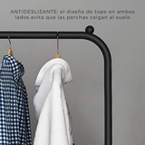 Perchero Organizador de Ropa Tendedero Acero Inoxidable Doble