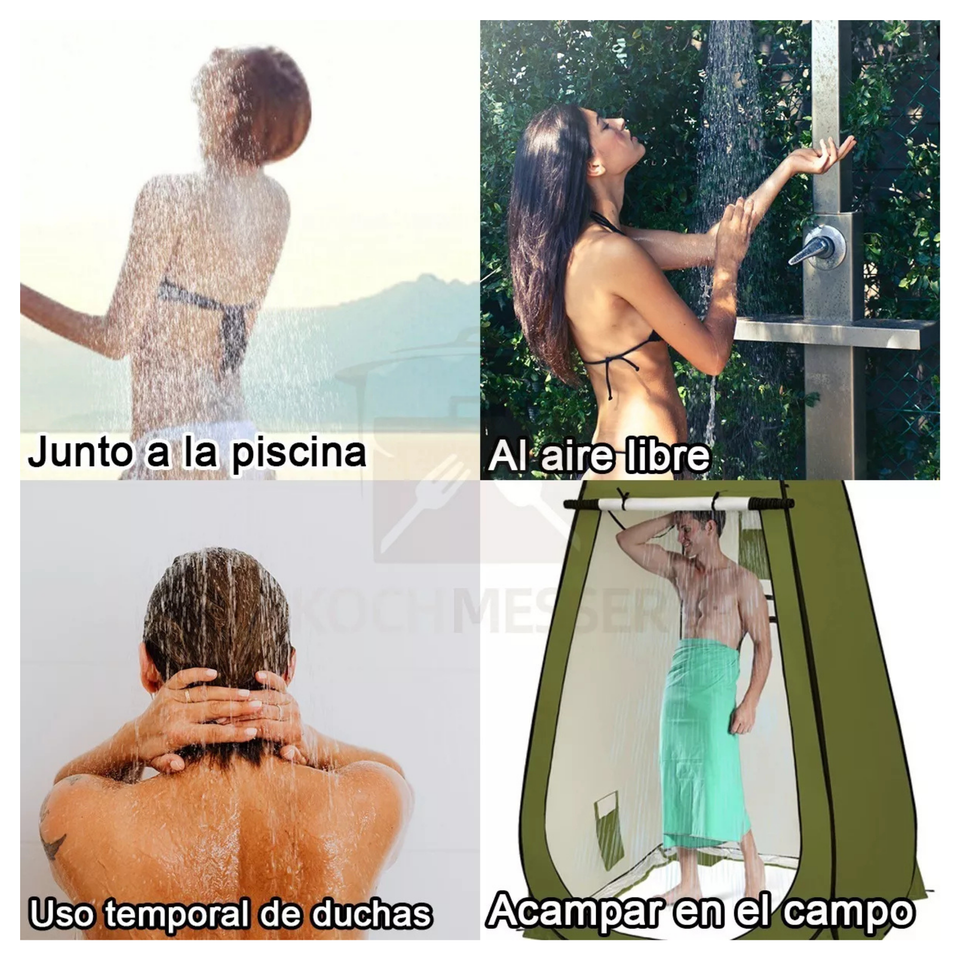 Ducha Portátil Recargable USB Camping Exteriores Ducha Al Aire Libre