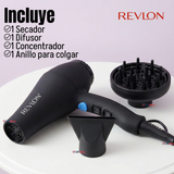 Secador De Cabello Revlon Smooth Brilliance 1875W Negro