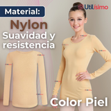 Pack 3 Camisetas De Panty Elástica Transpirable Manga Larga Nylon Segunda Piel