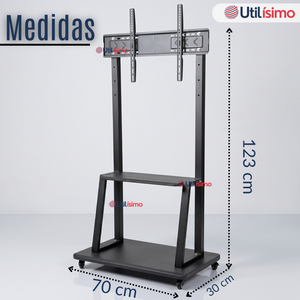Soporte Base TV Móvil Con Ruedas 32 a 55 pulgadas  55kg Soporte Portátil 32¨40¨42¨ 43¨ 49¨ 50¨ 55¨