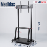 Soporte Base TV Móvil Con Ruedas 32 a 55 pulgadas  55kg Soporte Portátil 32¨40¨42¨ 43¨ 49¨ 50¨ 55¨