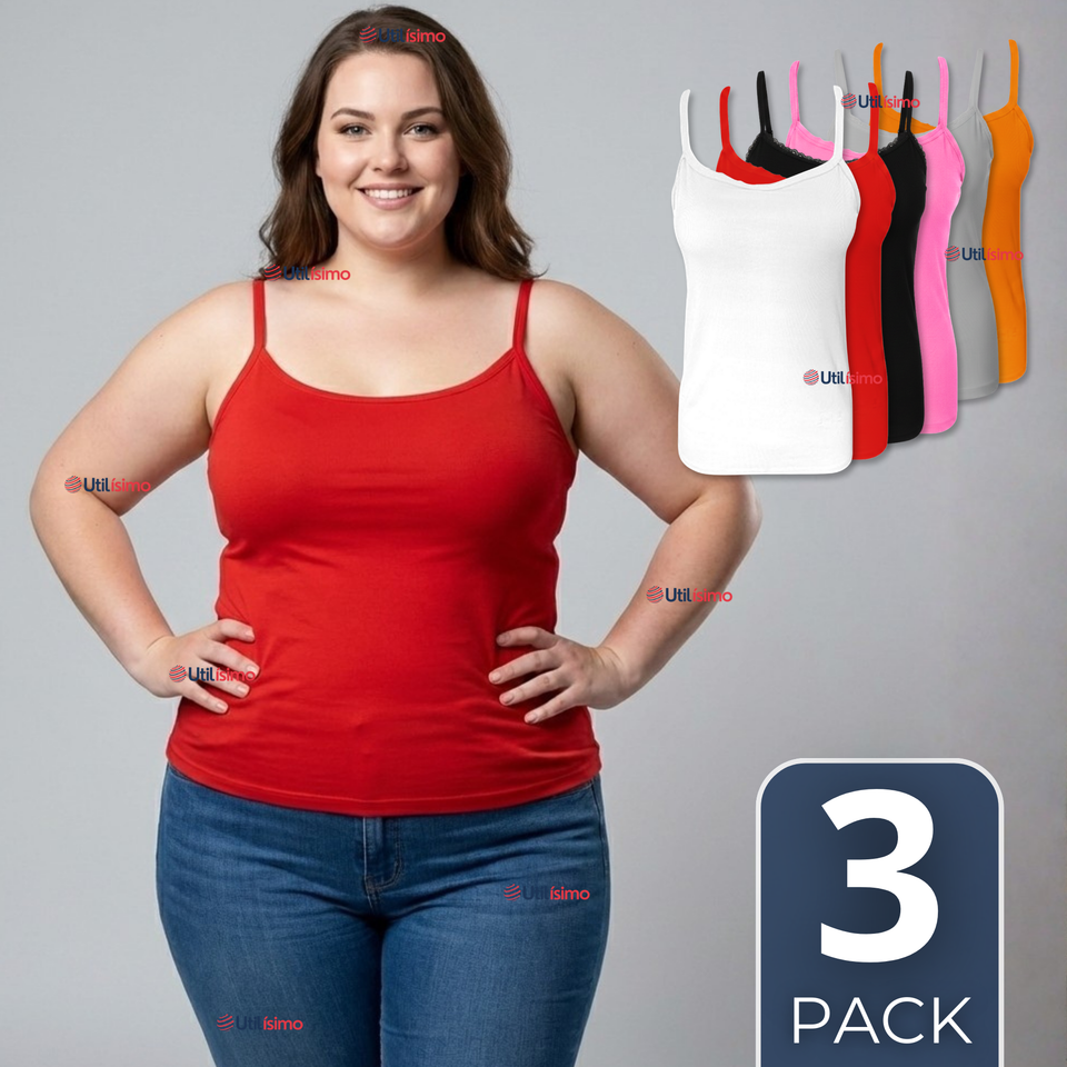 Pack 3 Camisetas Poleras Pabilo Básica Lisa Transpirable Mujer Colores Surtidos
