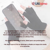 Guantes 16CM Lana Acrílica Dedos Medio Liso Niño Colores Surtidos