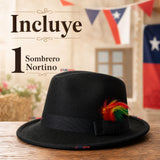 Sombrero Nortino Con Plumas Niño Traje Típico Fiestas Patrias