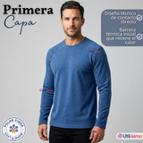 Camiseta Polera Polar Primera Capa Manga Larga Colores Surtidos Hombre