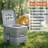 Baño Inodoro Químico Portátil Camping 20 Litros Reutilizable