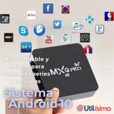 TV Box MXQPRO 4K 8GB Ram 128gb Wifi 5G Android