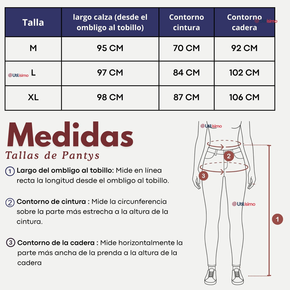Calza Acanalada Cotelé Polar Con Chiporro Térmica Mujer Elásticada Gris Melange