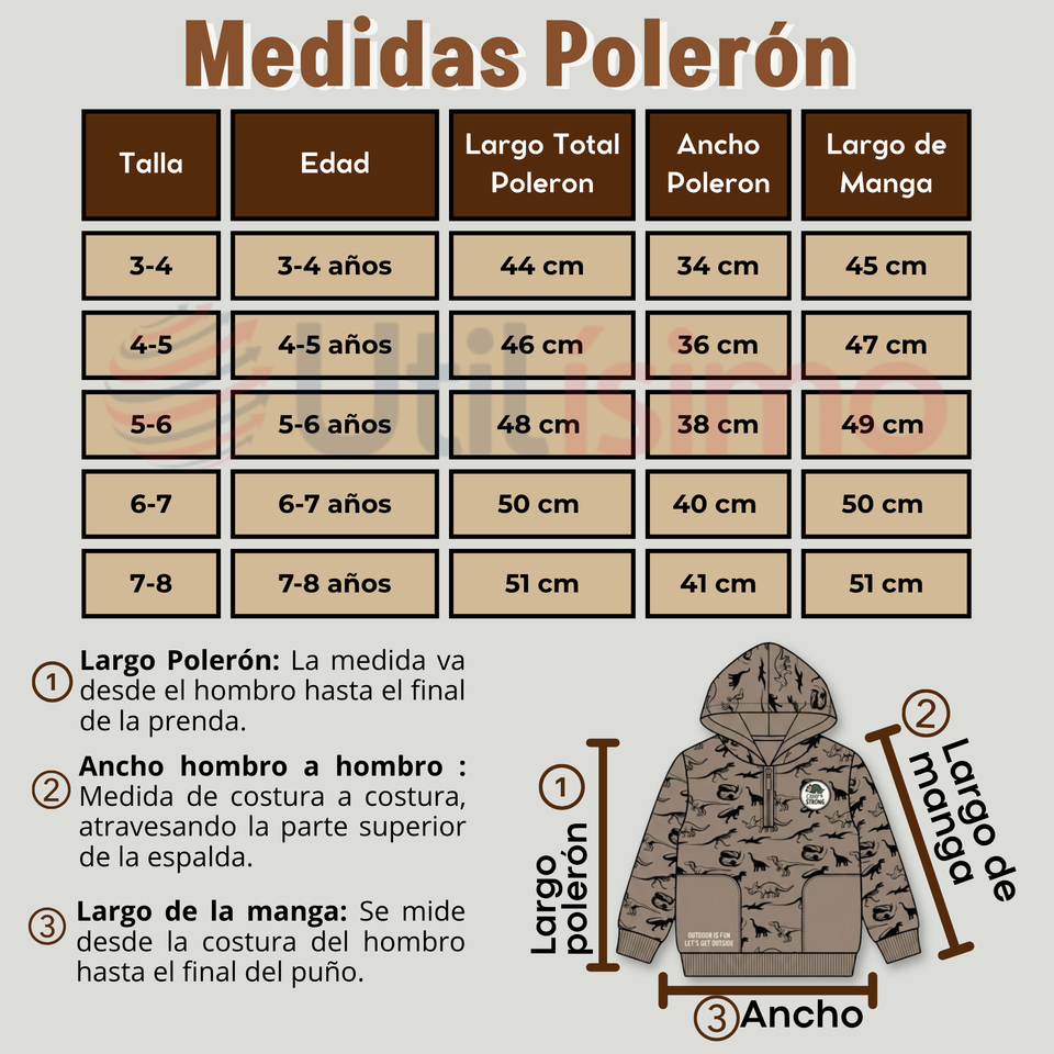 Conjunto 2 Piezas Buzo Pantalón Y Polerón Con Capucha Beige Dinosaurio Niño