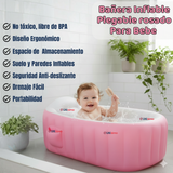 Bañera Inflable Plegable Portátil Para Bebés Con Bomba Aire Niña Rosado