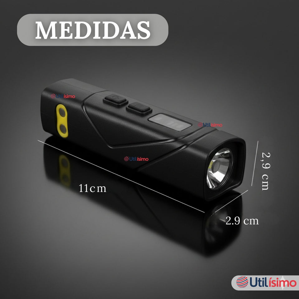 Linterna Frontal  LED Recargable con Gancho Extraible