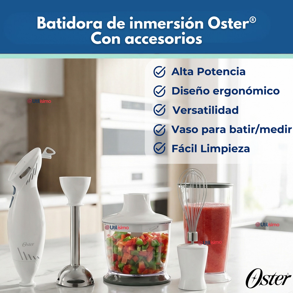 Batidora de inmersión Oster® con accesorios 2616