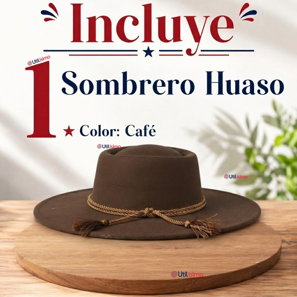 Sombrero Huaso Café Tradicional Para Fiestas Patrias