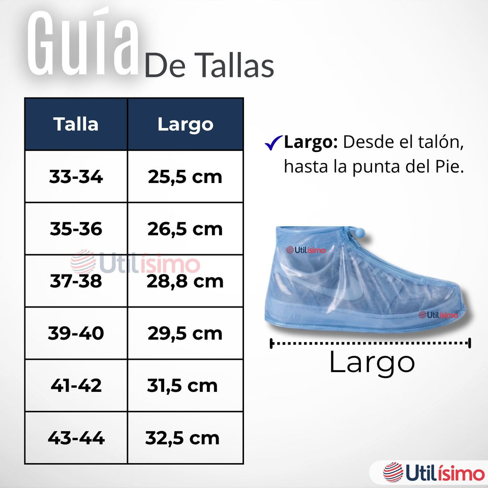 Fundas Cubre Calzado Impermeables Aislante Lluvia Azul 1 Par