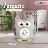Peluche Búho Espantacuco Con Luz Y Sonido Para Bebé Niño Niña