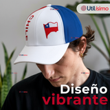 Gorro Jockey Talla Única Alta Calidad Poliéster Estampado Chileno