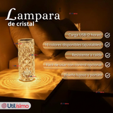 Lámpara Cristal Táctil USB Transparente Para Mesa