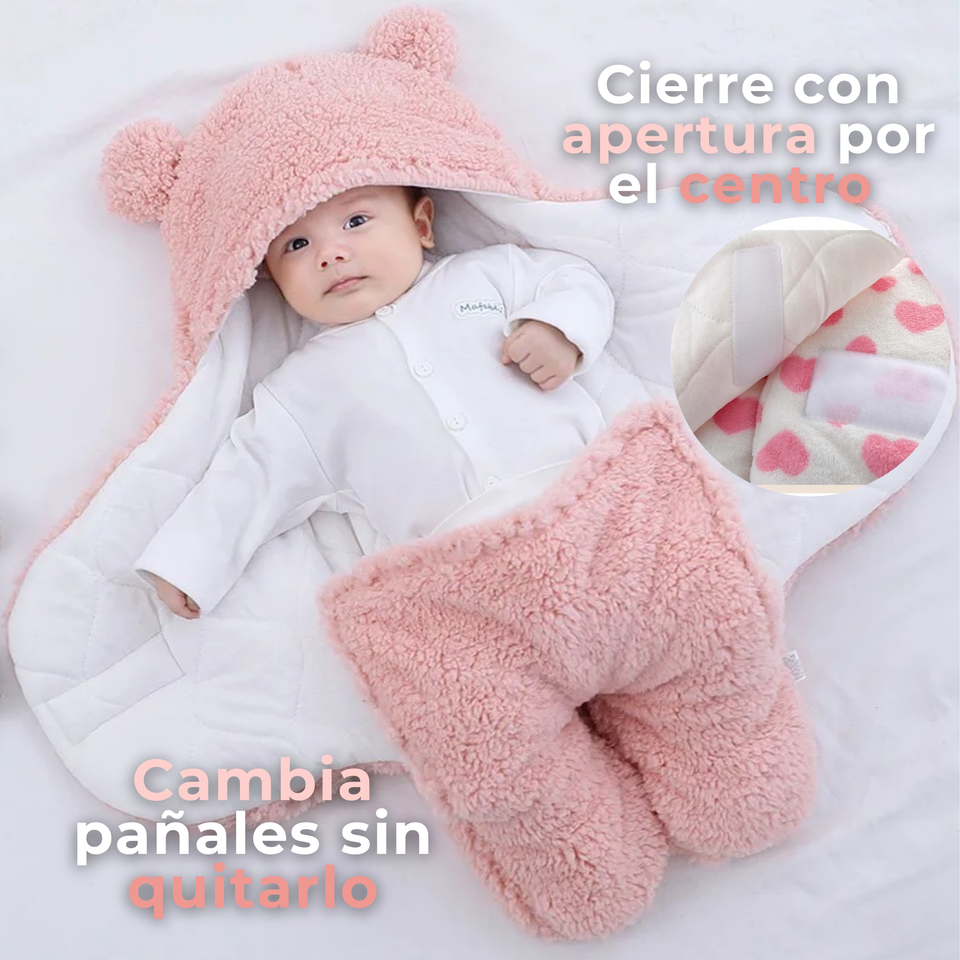 Osito Saco De Bebé Frizado Con Diseños Surtidos 3 a 9 Meses Niña
