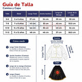 Traje Tirana Diablada Negro 3 Piezas Niña Baile Típico Fiestas Patrias