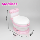 Pelela Inodoro Baño Entrenador Portátil Niña Rosa Asiento Acojinado