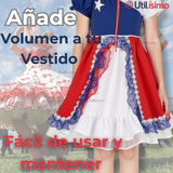 Falso para Vestido Niña Juvenil Fiestas Patrias Color Blanco