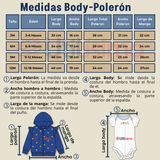 Conjunto 3 Piezas Buzo Pantalón Polerón Body De Algodón Azul Corazones Bebé Niña