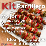 Pack 12 Pinchos De 40cm Para Anticuchos Brochetas Asados Mango De Madera