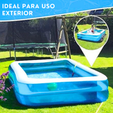 Piscina Inflable Rectangular Familiar 200x120x40 Cm Azul