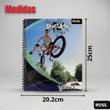 Pack 10 Cuadernos Universitario SportX Action Ross 7mm 100 hojas Diseños Surtidos
