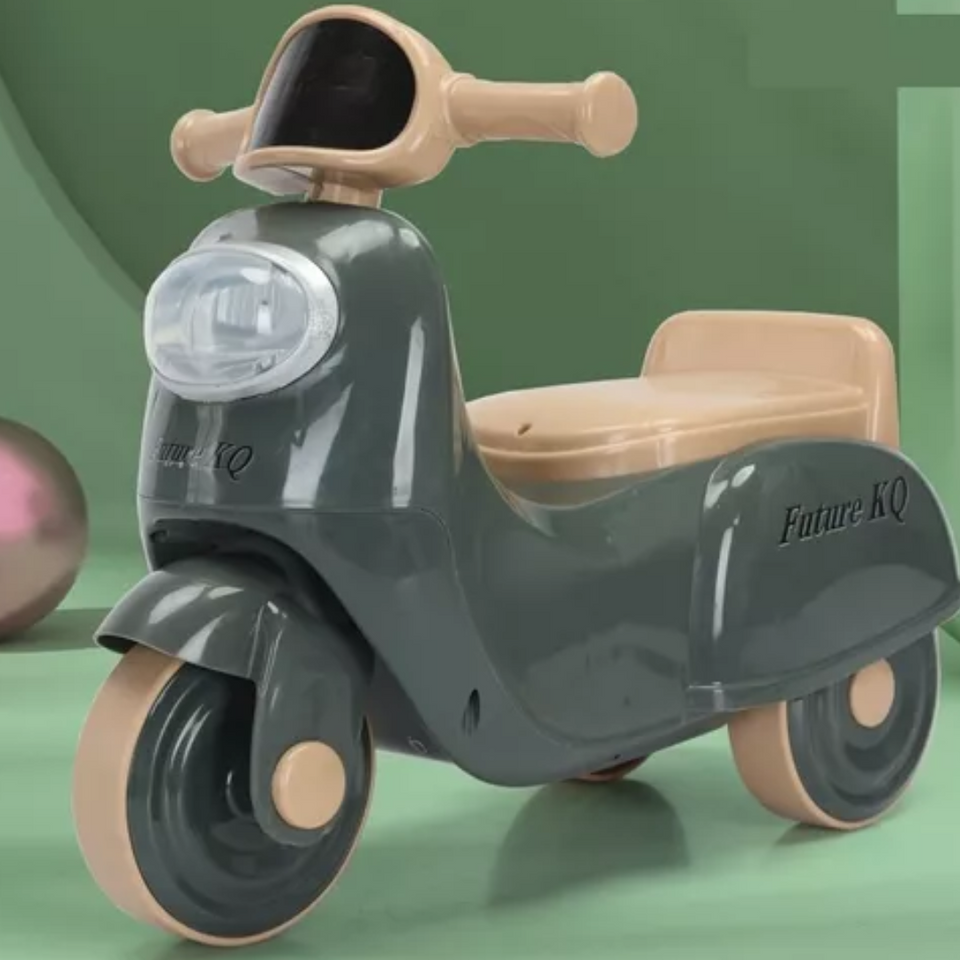 Scooter Moto Infantil con Luz y Sonido Niño Niña Gris de 1 a 5 años