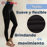 Calza Leggings Con Brillo Polar Tiro Alto Mujer