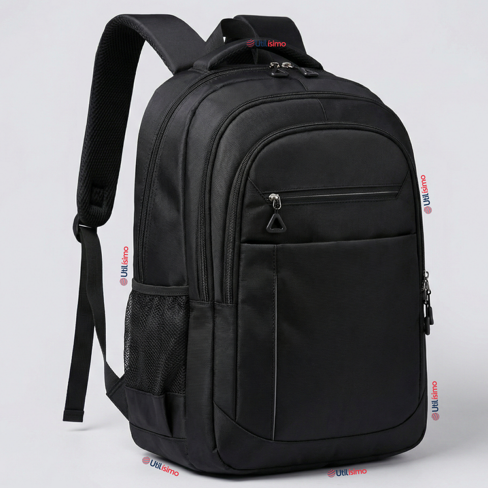 Mochila Multifuncional Ejecutiva Escolar Viaje Cabina Impermeable Resistente Notebook 47cm Negro 23L