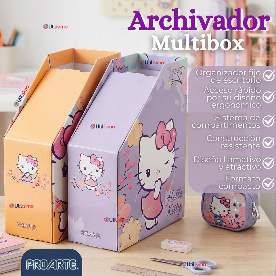 Organizador Revistero Multibox Archivador Hello Kitty  Diseño Surtido