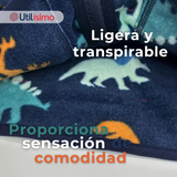 Chaqueta 100% Polar Niño Manga Larga Azul
