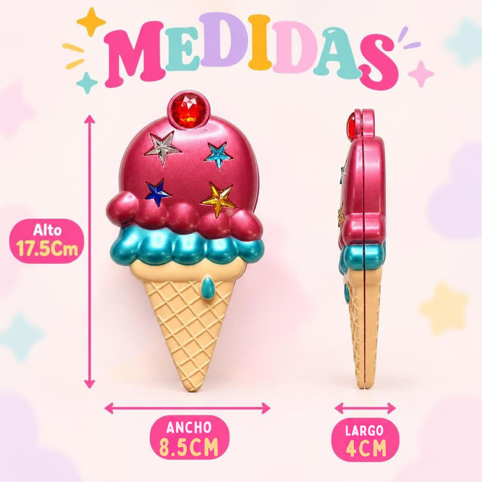 Juguete Set Maquillaje Manicura Infantil Diseño De Helado Niñas