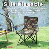 Silla Plegable De Playa Camping Picnic Con Portavaso Diseños Surtidos