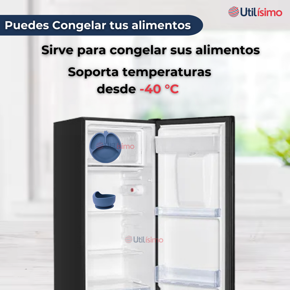 Set De Alimentación Bebé Silicona De Formas 6 Piezas Libre BPA