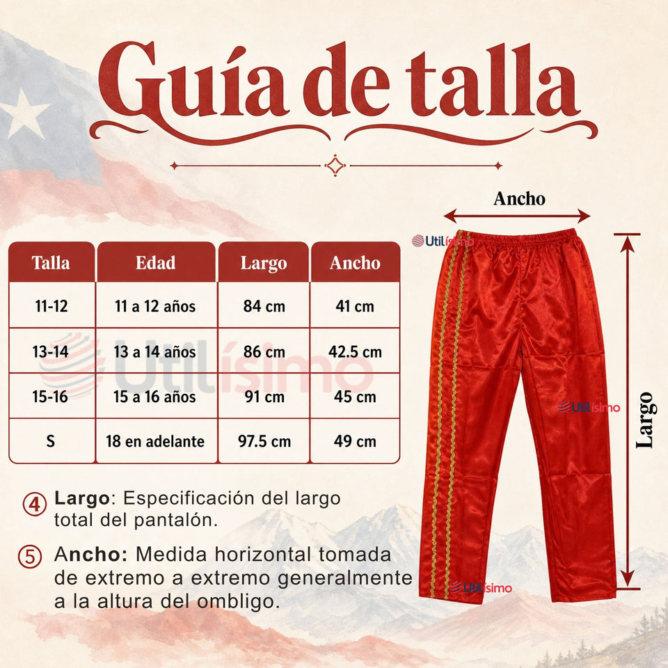 Traje Típico Caporal Rojo Danza Tradicional Fiestas Patrias