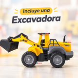 Excavadora Juguete Infantil Camión De Luces y Sonidos Interactivo Niño