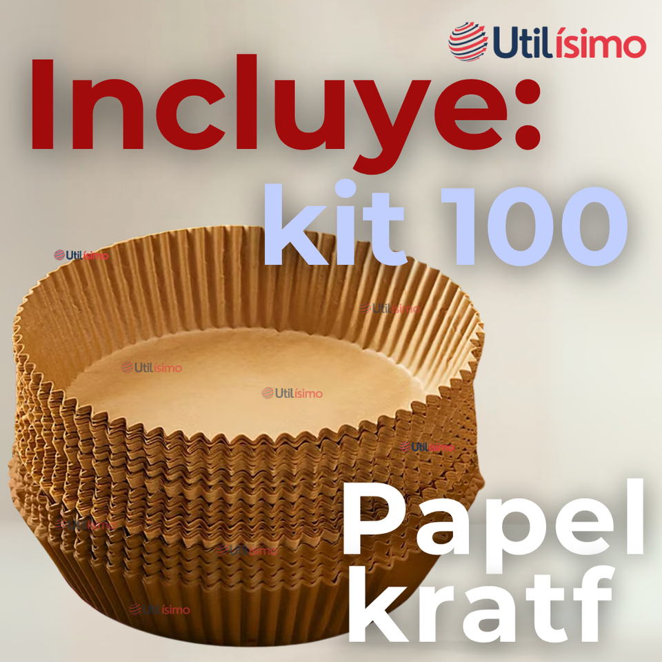 Kit De 100 Unidades Forros Desechables Antiadherentes Papel Para Freidora De Aire
