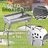 Mini Parrillera Portátil Acero Inoxidable Plegable A Carbón