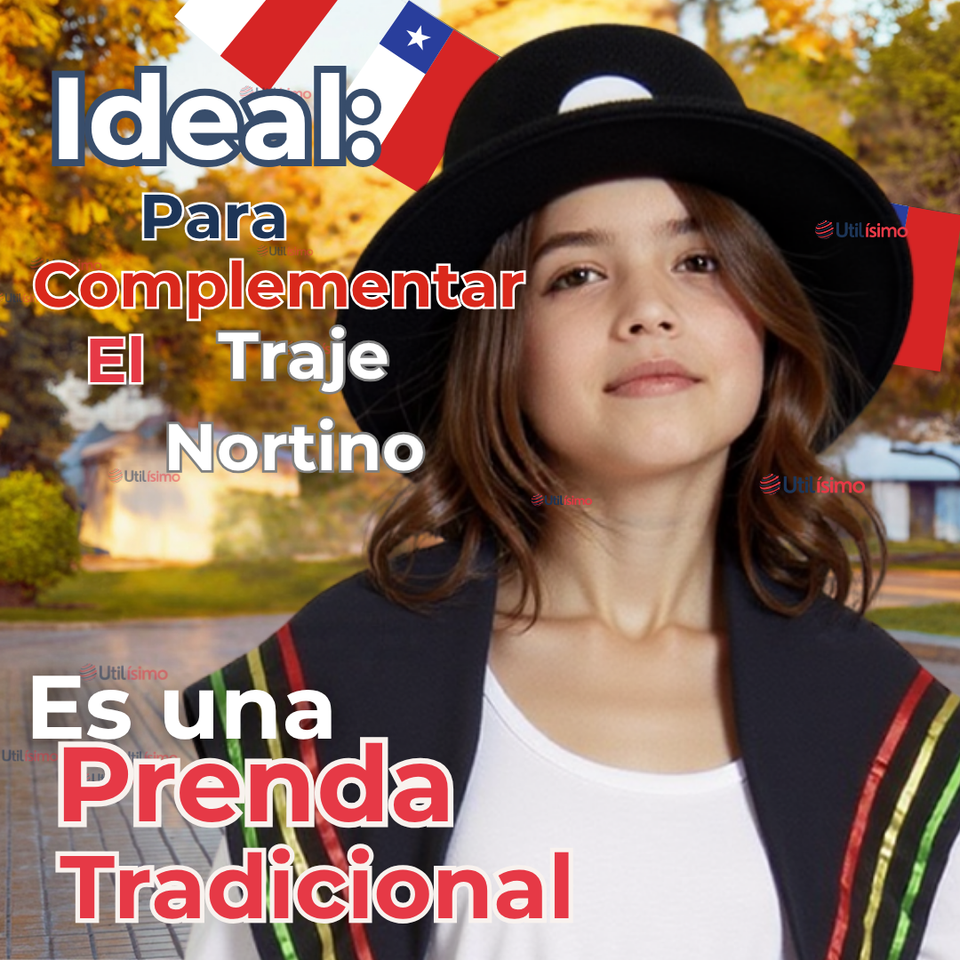 Sombrero Nortino Niña Fiestas Patrias Baile Nortino
