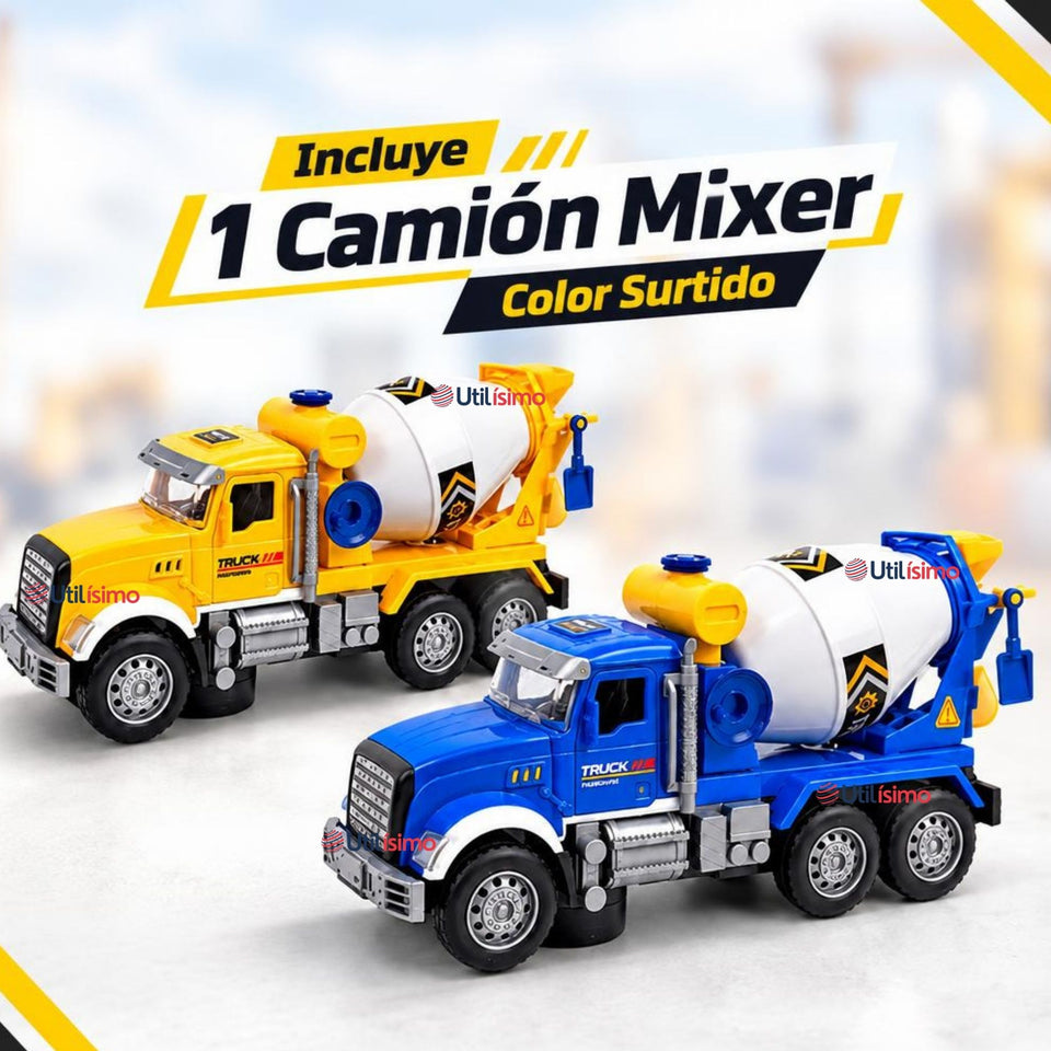 Camión Mixer Colores Surtidos Juguete Infantil Camión De Luces y Sonidos Interactivo Niño