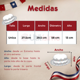 Sombrero Gorro Caporal Mujer Fiestas Patrias Blanco Baile Típico