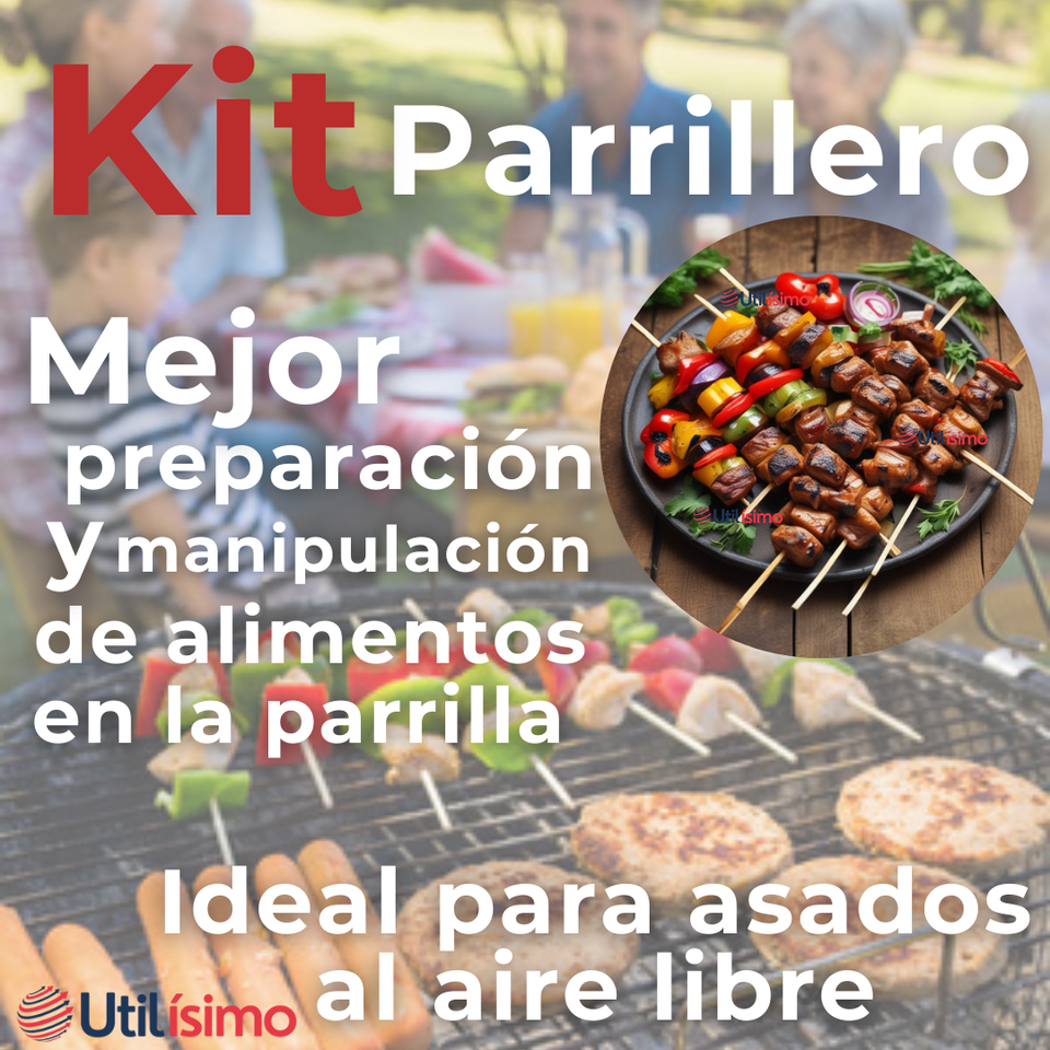 Pack 45 Piezas Brochetas Para Anticuchos Pinchos Bambú Palillos 35cm