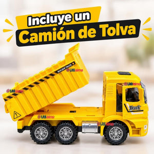 Camión Tolva Juguete Infantil Camión De Luces y Sonidos Interactivo Niño